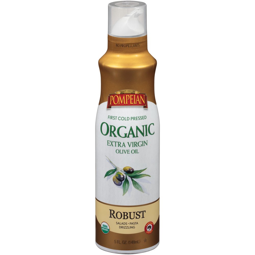 Pompeian Organic Robust Extra Virgin Olive Oil Cooking Spray 5 fl oz