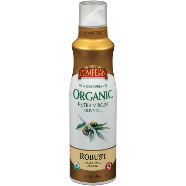 Pompeian Organic Robust Extra Virgin Olive Oil Cooking Spray 5 fl oz