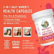 MaryRuth's 3-in-1 Daily Health Probiotic Supplement Women's Hormone Support Gut Health 50 Billion CFU Vegan 30 Count