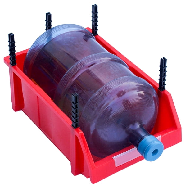 Contenedor de trabajo HDPE Espesar Tipo combinado Contenedores apilables colgantes duraderos para almacenar repuestos Componentes electrónicosRojo 180x120x80 Tipo de engrosamiento