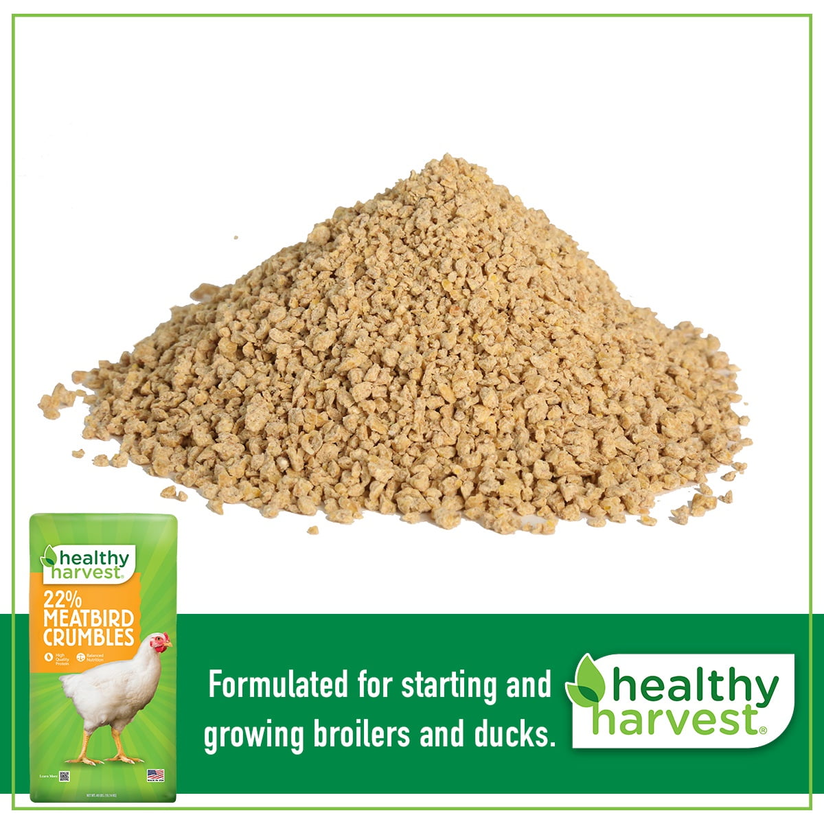 (3 pack) 22% Meatbird Starter Crumbles