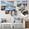 thumbnail image 4 of Designart "Perspective Black Beach Pier II" Nautical & Beach Metal Wall Decor, 4 of 5