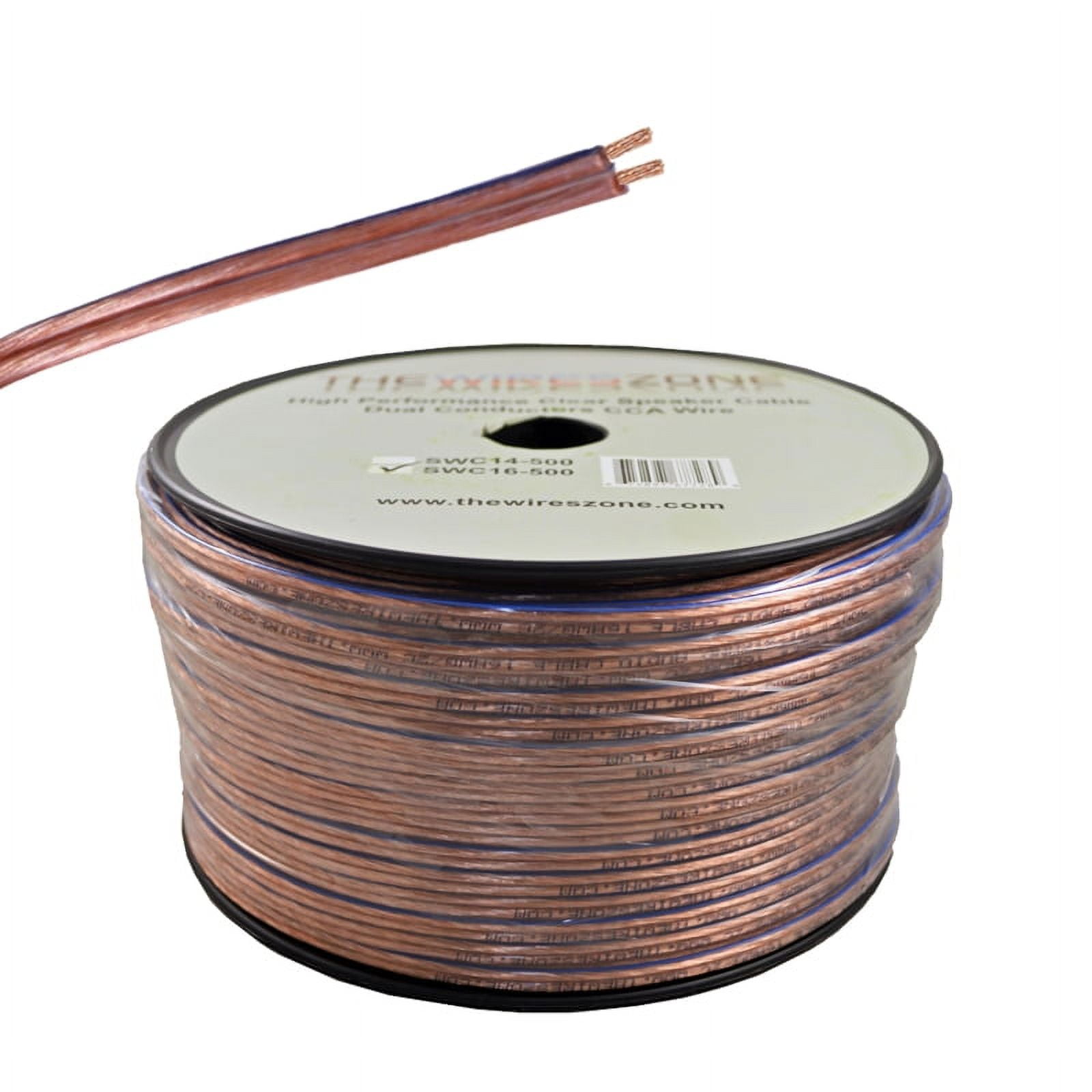 Cable De Audio Para Altavoz Profesional Con Protección UV Para Exteriores De 250 Pies, 16 AWG, Entierro Directo 16/2 Carrete A Granel (250 Pies, 16/2