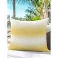 thumbnail image 4 of Outdoor Pillows Waterproof, Yellow Ombre Throw Pillows with Inserts Included, Modern Gradient Abstract Aesthetics Art Indoor Outdoor Decorative Lumbar Pillow for Bed/Couch/Patio 18"x18", 1Pcs, 4 of 8