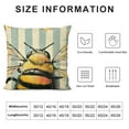 thumbnail image 5 of Nawypu  Spring Summer Bumble Bee Sunflower Decorative Throw Pillow Covers Fall Farmhouse Black White Stripe Home Decor, Yellow Buffalo Plaid Check Quote Outdoor Couch Cushion Case, 5 of 5