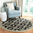thumbnail image 2 of SAFAVIEH Chelsea Lara Bordered Wool Area Rug, Black, 4' x 4' Round, 2 of 10