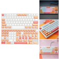 thumbnail image 3 of Uversal 141 PBT Cherry Sub ISO Enter Peach para 61 64 68 78 84 87 96 98 104 108 mecácos shamjiam Teclas de teclado, 3 of 9