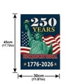 thumbnail image 3 of 250 Years America Garden Flag 12 x 18 Inch,250th Anniversary USA Patriotic Double-Sided Banner with Statue of Liberty Design, 1776-2026 Semiquincentennial(L), 3 of 7