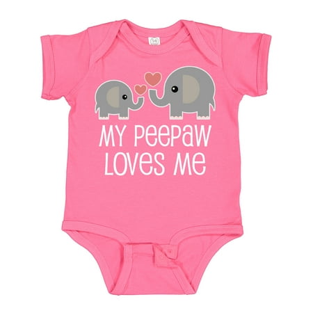 

Inktastic Peepaw Grandpa Loves Me Cute Boys or Girls Baby Bodysuit