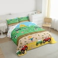 thumbnail image 3 of Homewish Cartoon Animal Cow Pig Bedding Comforter Set 2pcs for Preppy Kids Children,Kawaii Truck Twin Comforter Sets Microfiber,Cute Farmhouse Breathable Bedding Set,Luxury Bedroom Decor,Reversible, 3 of 8