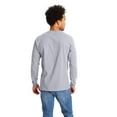 thumbnail image 2 of Hanes Men's & Big Men's Essentials Long Sleeve Pocket Tee, Sizes S-3XL, 2 of 5