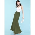 thumbnail image 5 of Made by Johnny Women's Fold-Over Maxi Skirt XL OLIVE, 5 of 6