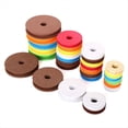 thumbnail image 1 of 100 carretes redondos de espuma grandes para carretes de pesca, color aleatorio, 8 cm., 1 of 4
