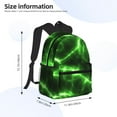 thumbnail image 4 of Gaeub Green Lightning School Backpack Waterproof Bookbag for Men Women College High School Bags, 4 of 8
