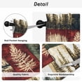 thumbnail image 5 of Forest Reindeer Tier Curtains, Country Rustic Green Red Patchwork Light Filtering Kitchen Curtains, 2Pcs Rod Pocket Half Window Treatments Panels for Sink Cafe Cabinet Camper 27.5x36 Inches, 5 of 9