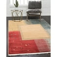 thumbnail image 2 of Unique Loom Fars Tonal Tribal Design Rug 9' x 12' Rectangle Tan/Light Blue, 2 of 2