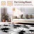 thumbnail image 2 of ODIKA 6' Machine Washable Non-Slip Area Rug, Graphic Splatter Design High Traffic Rug, Black, 298552, 2 of 5