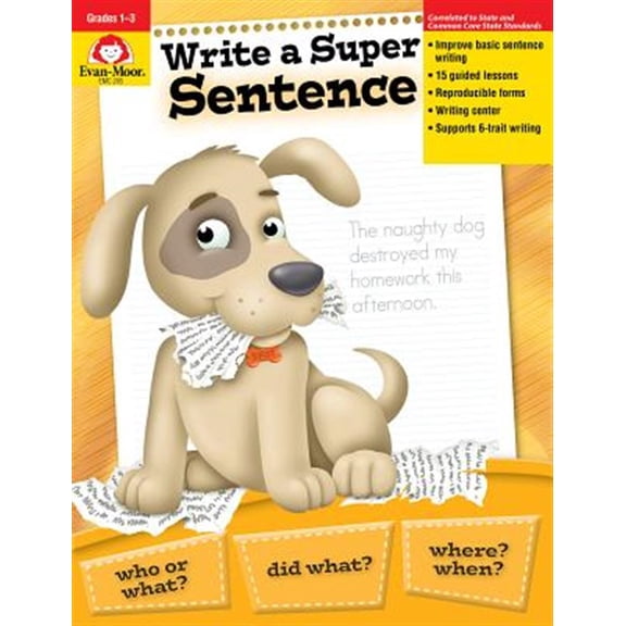 Pre-Owned Write a Super Sentence, Grade 1 - 3 Teacher Resource (Paperback) 1557996067 9781557996060