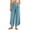 Sky Blue, variant on cocolona Womens Casual High Waist Palazzo Pants Elastic Waist Straight Wide Leg Vacation Lounge Pants with Pockets