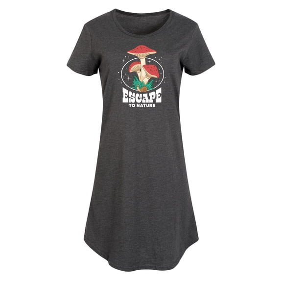Instant Message - Escape to Nature Women's Graphic T-shirt Dress