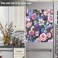 thumbnail image 3 of Yayeee Magnetic Dishwasher Cover for The Front Decoration Home Kitchen Machine Sticker Protector, Pink and Purple Flowers, 3 of 6