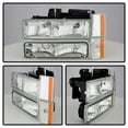 thumbnail image 2 of For 88-93 GMC Pickup Full Size TD Crystal Headlights + Corner + Bumper Lights Set (Chrome) TD-HD-JH-GMCCK88-AM-C-SET, 2 of 4