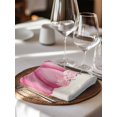 thumbnail image 6 of Fall Pink Pumpkins Cloth Napkins Set of 6 Reusable Dinner Napkins, Thanksgiving Harvest Watercolor Flowers Cocktail Napkin Washable Table Napkins for Wedding/Holiday Party/Baby Shower 20"x20", 6 of 7