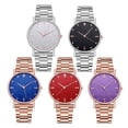 thumbnail image 4 of Montre-bracelet Analogique à Quartz pour Femmes Élégante avec Cadran Rond Étoilé et Bracelet en Acier Inoxydable, 4 of 8