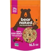Bear Naked Triple Berry Crunch Granola Cereal, Mega Pack, 16.5 oz Bag