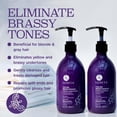 thumbnail image 2 of Luseta Purple Shampoo and OKA4&nbsp;Conditioner Set for Blonde, Gray - Color Treated Hair - Sulfate Free Paraben Free - Infused with Cocos Nucifera Oil for Curly and Damaged Hair - 2x16.9oz, 2 of 3