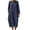 Navy Dress, variant on HAPIMO Women Maxi Dress With Round Neck Loose For Loungewear And Travel Army Green L