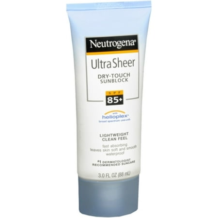 Neutrogena Ultra Sheer Dry-Touch Sunscreen Lotion SPF 85 3 oz (Pack of 4)