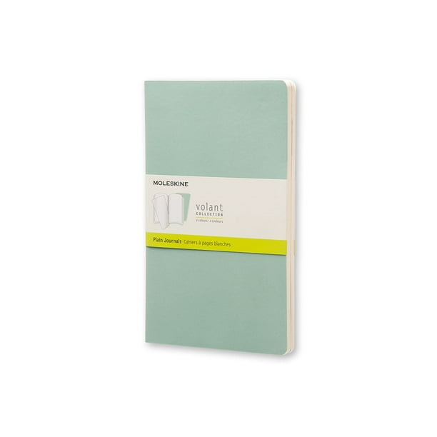 Moleskine Volant Plain Large Notebook, Sage Green, 2 Count Walmart