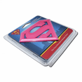 thumbnail image 2 of Supergirl Symbole Rose Vif Plaqué Chrome, 2 of 3