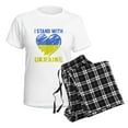 thumbnail image 4 of CafePress - Ukrainian Lover I Stand With Ukraine Heart Pajamas - Women's Short Sleeve Print T-Shirt and Pants Light Cotton Pajama Set, 4 of 7