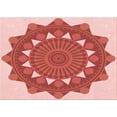 thumbnail image 1 of Ahgly Company Machine Washable Indoor Rectangle Transitional Pastel Pink Area Rugs, 2' x 5', 1 of 1