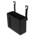 thumbnail image 5 of WEUVEB Black Car Storage Box with Seat Back Organizer Tissue Holder and Trash Container for Cars, 5 of 8