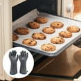 thumbnail image 2 of Oven Liquid Silicone Gloves Heat for Cooking Baking Grilling Food Grade with Fingers Excellent Grip for Handling Hot Items, 2 of 4
