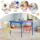 thumbnail image 4 of Mesa y sillas plegables para niños con tapicería de cuerina y estructura metálica duradera, set de actividades infantil multiusos portátil para comer, manualidades o aprender, ahorra espacio, 4 of 8