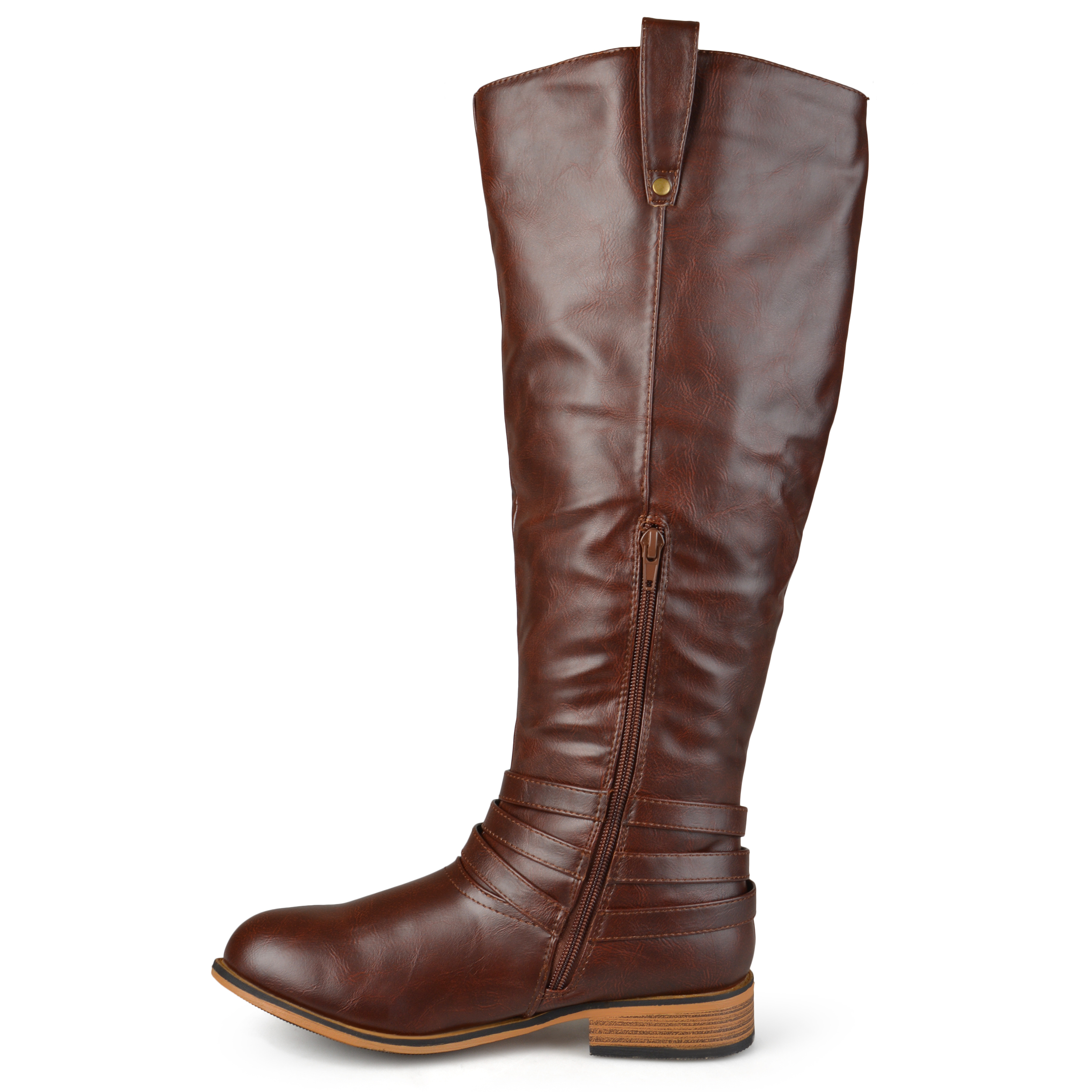 Brinely Co. Women's Mid-calf Wide Calf Riding Boots - image 3 of 9