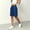 23d# Royal Blue, variant on Bermuda Shorts for Women Hiking Casual Elastic Waist Wide Leg Suit Tailored Shorts Summer Dressy Work Shorts with Pockets White XL