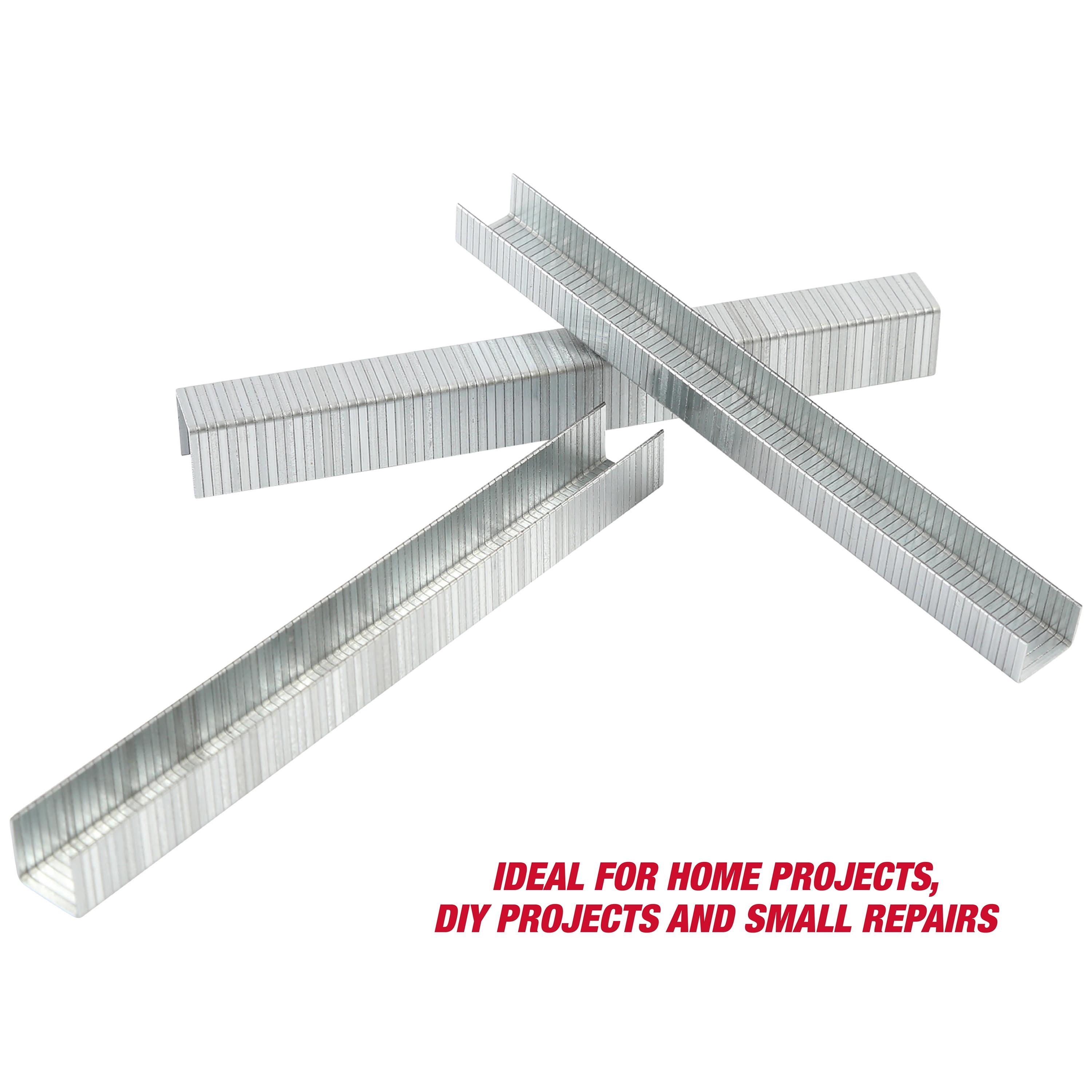 Hyper Tough 2000-Piece Heavy Duty Staple Assortment, Recommended for DIY & Crafting, Multiples Sizes Include 5/16", 3/8", & 1/2"