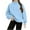 Light Blue, variant on Posijego Girls Mock Turtleneck Sweatshirts Athletic Pullover Lightweight Loose Sweatshirt for Big Girls