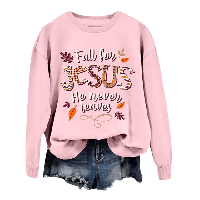Wyzesi Chandail en Molleton Sans Capuche pour Femmes, T-Shirt à Manches Longues, Col Rond, Imprimé, Bleu