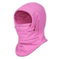 thumbnail image 1 of Graflsoa Double-Layer Fleece Balaclava for Girls - Light Rose, Soft & Windproof, Adjustable Fit for Outdoor Sports, 1 of 6