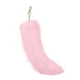thumbnail image 4 of Plush Tail Keychain for Cosplay Costume Accessories, Faux Fur Animal Tail Bag Charm Pendant for Festival Party Favors and Daily Decoration, Pink, 4 of 5