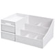 thumbnail image 5 of caja de plástico para maquillaje, caja organizadora de joyas, caja de almacenamiento para maquillaje, caja de cosméticos para regalo de con cajones (talla grande(blanco)-35.5*22*16cm), 5 of 5