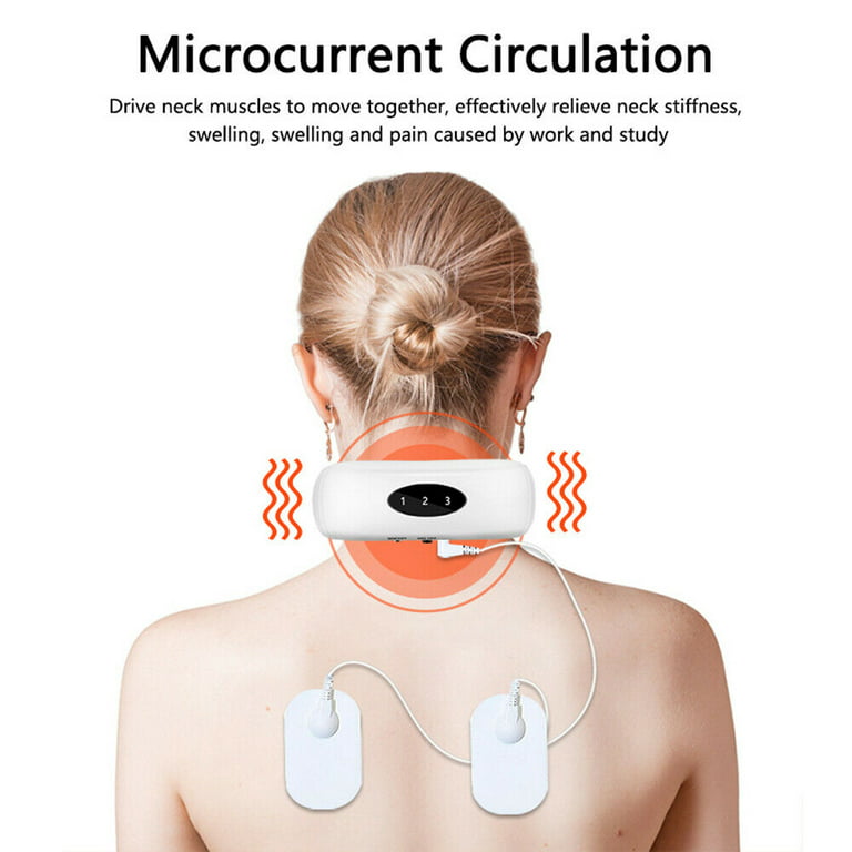 Portable Neck Relief: Microcurrent Pulse Neck Massager with 42° Heat, 6  Massage Modes, and 7 Intensity Levels