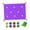 Violet, variant on Almencla Hole Tarp Coordination Playing Team Building Game for Garden Indoor Backyard red