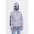 thumbnail image 4 of Minecraft Big Kids' Boy or Girl Cosplay Fleece Zip-Up Hoodie Skeleton Light Grey, 4 of 7